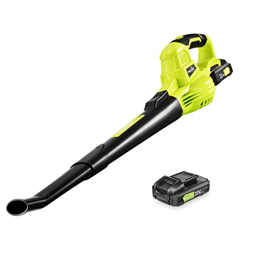 Cordless Leaf Blower, Electric Leaf Blower Battery-Powered, 20V Lithium Leaf ...