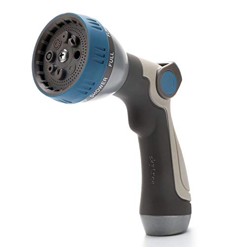 Skytree Hose Nozzle, Metal Garden Spray Hose Nozzle, 8 Patterns ...