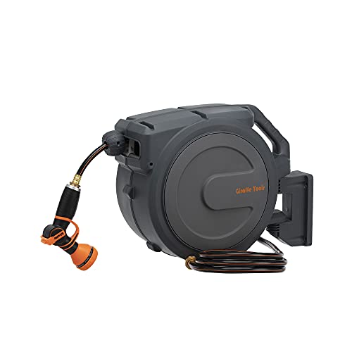 Giraffe Wall Mounted Hose Reel Retractable, 1/2