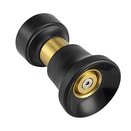 Hose Nozzle, Lichamp Heavy Duty Brass Fireman Style High Power ...