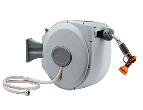 Giraffe Retractable Garden Hose Reel with 5/8 in. x 60+5 ...