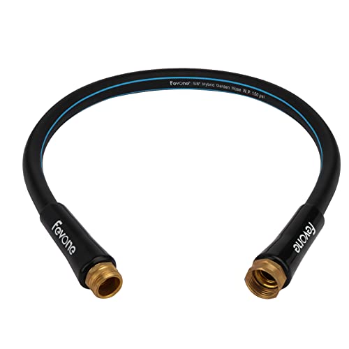Fevone Garden Leader Hose 3 ft Lead-in Short Hose, 5/8 ...