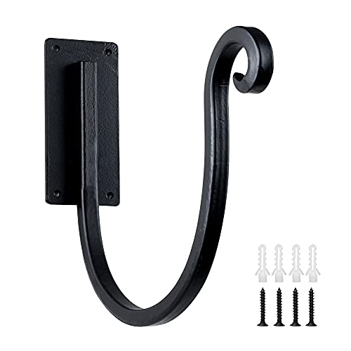 Hose Holder Wall Mount (Metal/8-Inch) Heavy-Duty Garden Hose Hanger Outdoor, ...