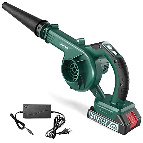 HUYOSEN Cordless Leaf Blower 21V Lithium Variable Speed Mini Electric ...