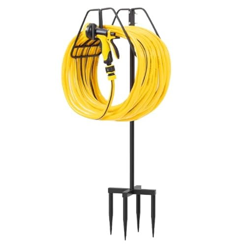 Grenebo Freestanding Garden Hose Holder, Detachable Heavy Duty Metal Water ...