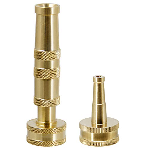 Twinkle Star Solid Brass Heavy Duty Adjustable Twist Hose Nozzle ...