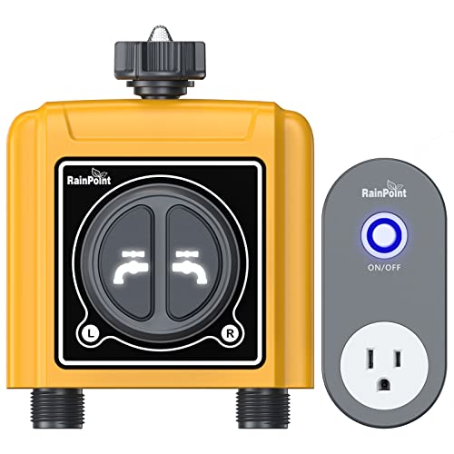 RAINPOINT Smart WiFi Water Timer Work with Alexa, WiFi Sprinkler ...