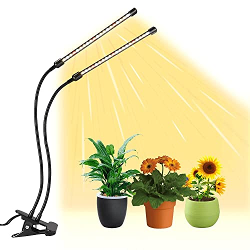 Plant Light for Indoor Plants, JINHONGTO 3000k/5000k/660nm Full Spectrum Dual ...
