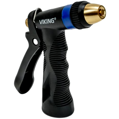 VIKING High Pressure Adjustable Hose Nozzle with Brass Tip for ...
