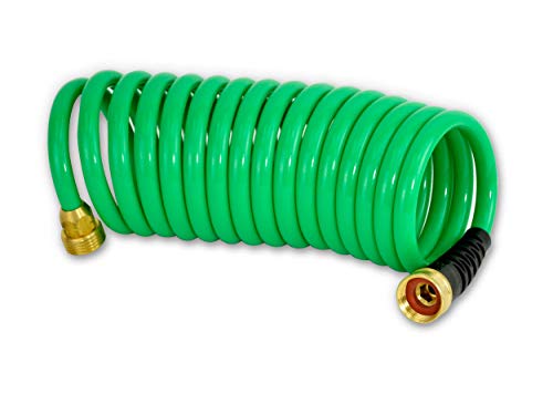 HoseCoil 3/8 inch ID Self Coiling Garden, RV, Marine, Automotive ...