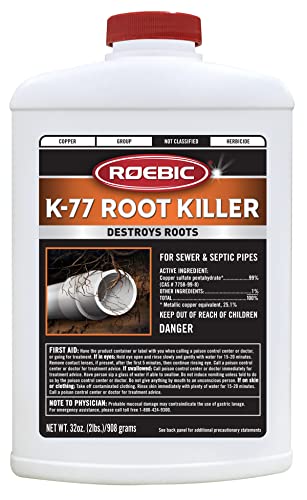 Roebic K-77 Root Killer for Sewer and Septic Systems, Clears ...