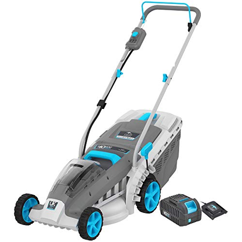 Cordless Lawn Mower, 18 Inch Lightweight Lawn Mower, 40V Lithium-ion ...