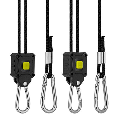 VIVOSUN 1-Pair 1/8 Inch Adjustable Grow Light Hanger, Heavy Duty ...