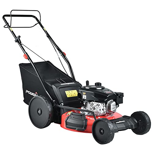 PowerSmart Self Propelled Lawn Mower, 21-inch & 170CC, Gas Powered ...