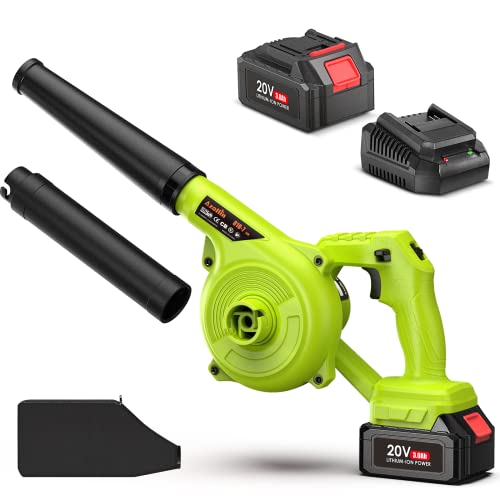 Azollin Leaf Blower, 20V Cordless Leaf Blower with 3.0Ah Battery ...
