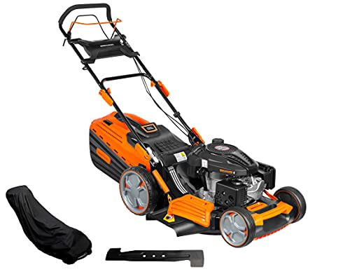 PROYAMA 196CC 22INCH Deck 4-in-1 Self-Propelled Gas Powered Lawn Mower ...