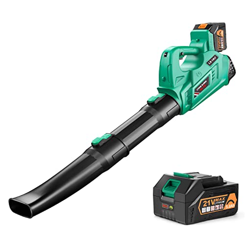 EKACO Leaf Blower Cordless - 21V 320 CFM & 180 ...