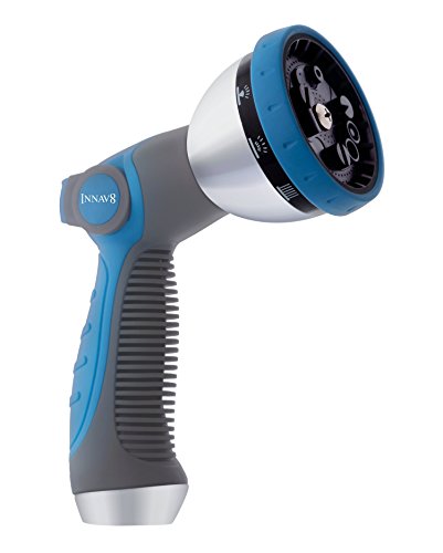 INNAV8 Water Hose Nozzle Sprayer - Features 10 Spray Patterns, ...