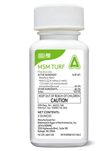 MSM Turf Herbicide 2oz (Gen Manor/Blade) Weed Killer Metsulfuron Methyl ...