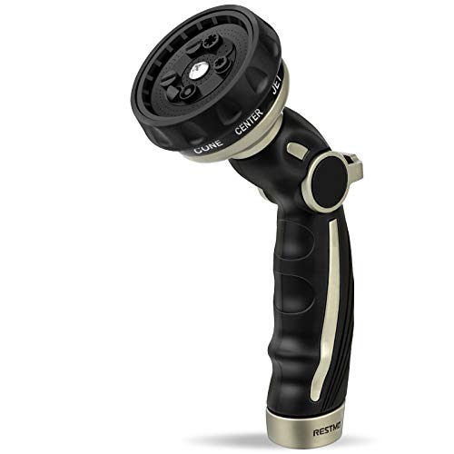 RESTMO Hose Nozzle Heavy Duty, Metal Water Hose Sprayer for ...