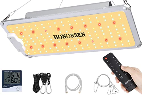 HONORSEN 600W LED Grow Light Full Spectrum 2x2ft Coverage Remote ...
