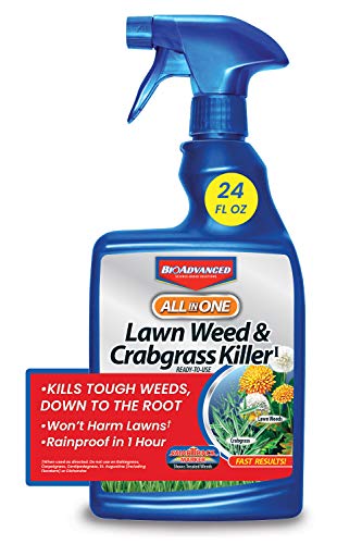 BAYER CROP SCIENCE 704125 All-in-One Lawn Weed and Crabgrass Killer ...