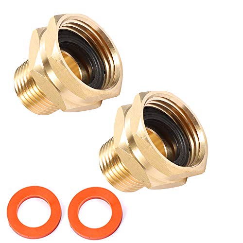 Brass Garden Hose Adapter, 3/4” GHT Female x 1/2” NPT ...