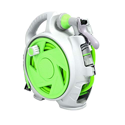ANDGOAL Rolling Hose Reel Retractable Hose Reel - Portable Garden ...