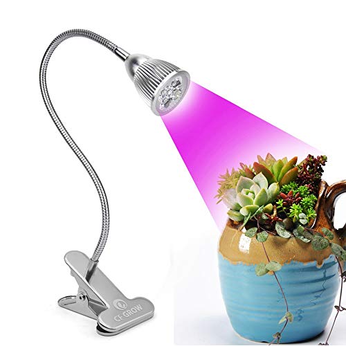 【Upgraded】Led Grow Light, CFGROW Desk Clip LED Plant Grow Lamp ...