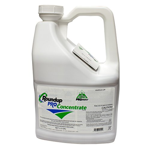 Round Up Pro Concentrate 50.2% Glyphosate 2.5 Gallon Jug Systemic ...