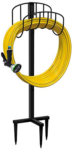 Artigarden Freestanding Garden Hose Holder Hanger, Heavy Duty Metal Water ...