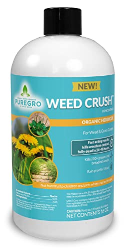 PureGro Weed Crush Weed Killer Herbicide Concentrate - All Natural ...
