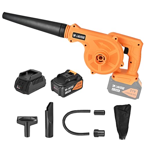 Blower Cordless,with 21V 4.0 Ah Lithium Battery Powered , 2 ...
