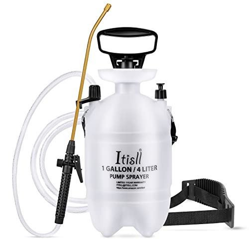 Itisll Portable Garden Pump Sprayer Brass Wand Shoulder Strap for ...