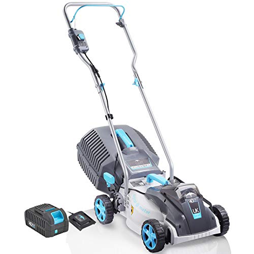 Cordless Lawn Mowers, 15 Inch Lightweight Lawn Mower, 40V Lithium-ion ...