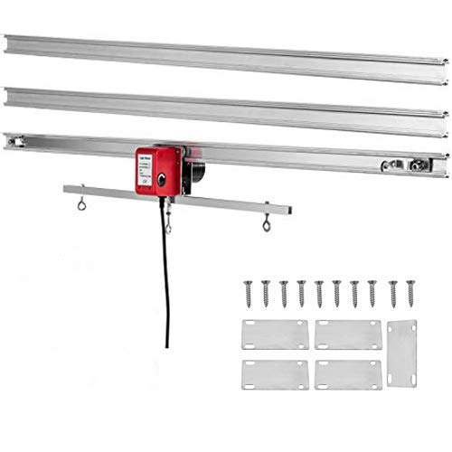 Happybuy 10.8 ft Adjustable Indoor Grow Light Mover Track Rail ...