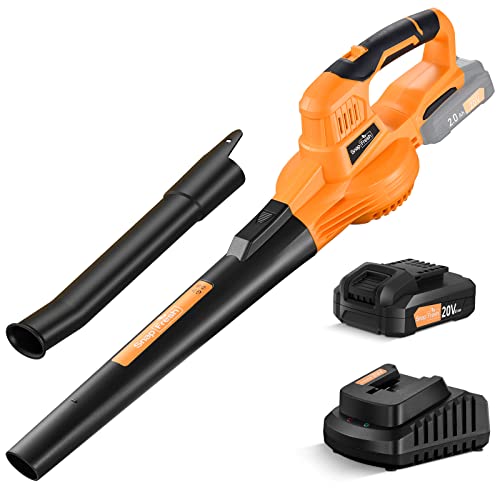 SnapFresh Leaf Blower -20V Cordless Leaf Blower with Battery & ...