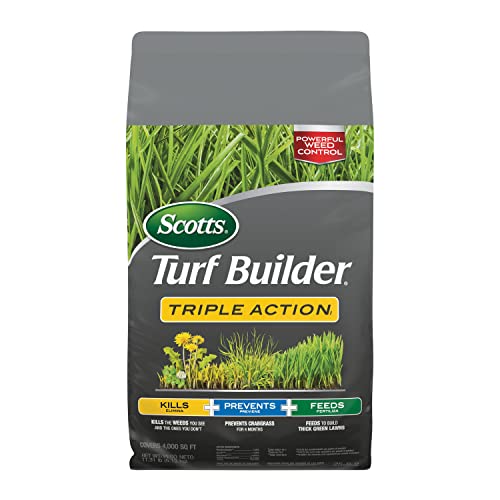 Scotts Turf Builder Triple Action1 - Combination Weed Control, Weed ...