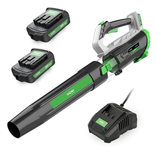 AIPER SMART Cordless Leaf Blower, 335CFM 20V Battery Powered Leaf ...