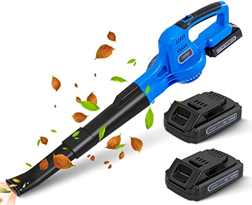 WISETOOL 20V Leaf Blower Cordless, Battery Powered Leaf Blower with ...