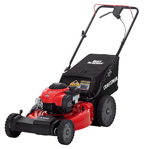 CRAFTSMAN M215 159cc 21-Inch 3-in-1 High-Wheeled FWD Self-Propelled Gas Powered ...