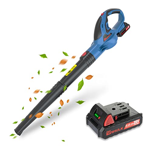 Enhulk Cordless Leaf Blower, 20V Electric Blower Cordless with Battery ...