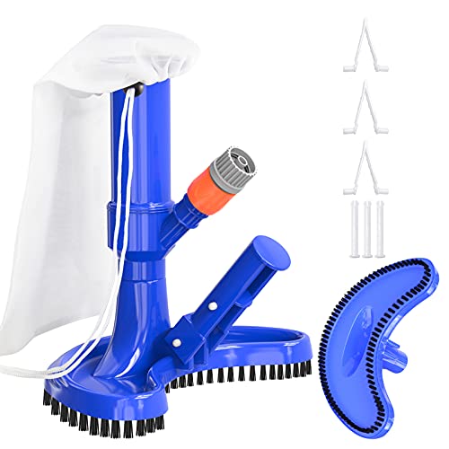 S-Union Portable Pool Spa Jet Vacuum Underwater Cleaner with Brushes ...