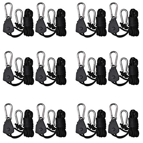 6 Pairs 1/8 inch Adjustable Heavy Duty Rope Hanger for ...