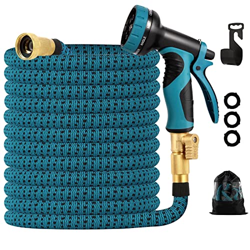 Expandable Garden Hose 100ft-Flexible Water Hose-Lightweight Outdoor Yard Strong Durable ...