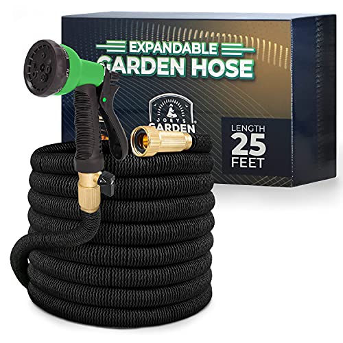 Joeys Garden Expandable Garden Hose with 8 Function Hose Nozzle, ...