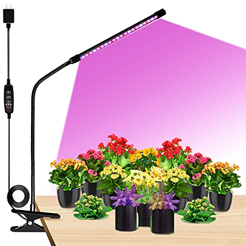 Grow Lights, Clip-on Plant Grow Lights with Red Blue LED ...