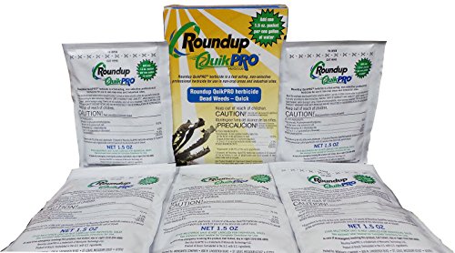 Roundup Quikpro Weed Killer Herbicide 73.3% 1 Packet Per Gallon, ...
