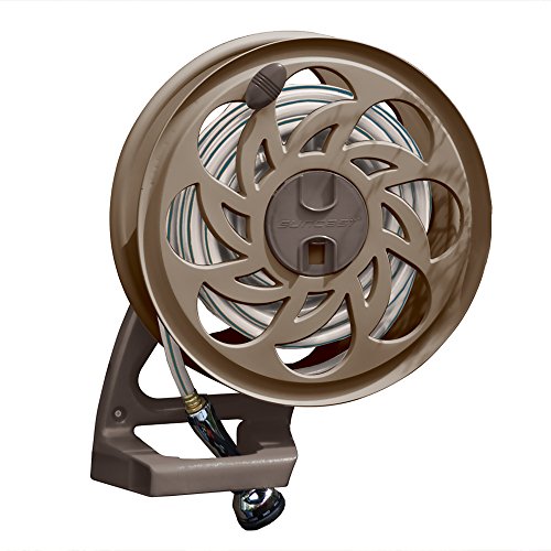 Suncast 125 ft. Sidetracker Wall Mount Garden Hose Reel with ...