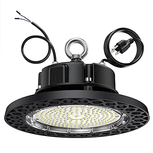 Uallhome 150W UFO Led High Bay Lights, 5000K Daylight 21,000LM, ...